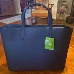 NWT Kate Spade “Francisca” handbag navy blue—-RARE